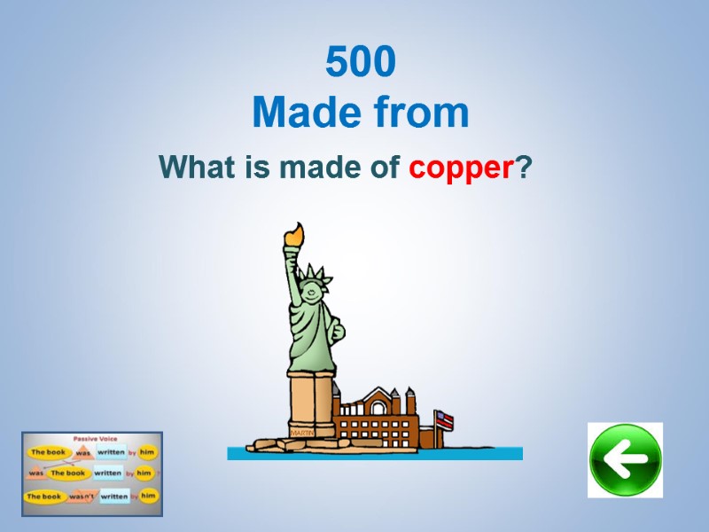 500 Made from What is made of copper?